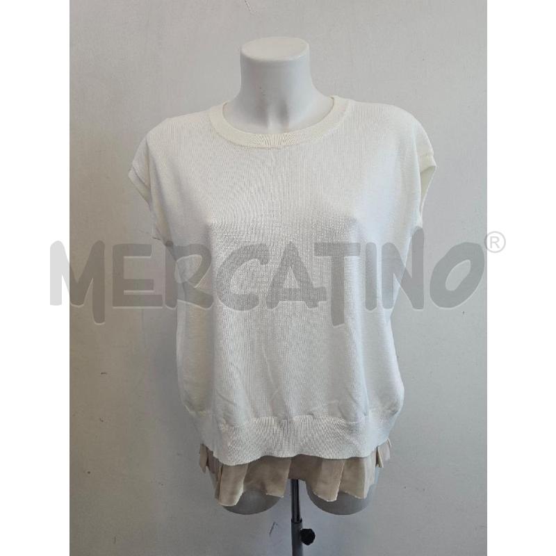 MAGLIA D JUCCA BIANCA CON BALZA FONDO SPACCO DIE  | Mercatino dell'Usato Verona fiera 1
