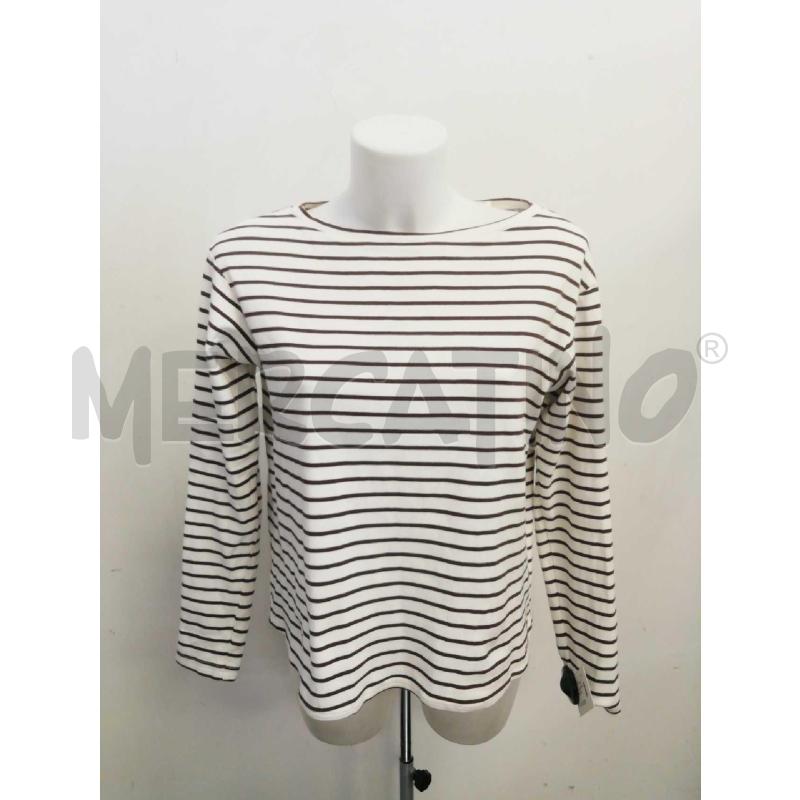 MAGLIA D SEMICOUTURE A RIGHE BIA MARRONE  | Mercatino dell'Usato Verona fiera 1
