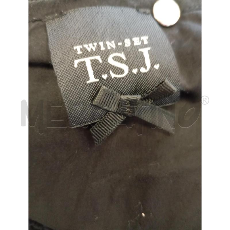MAGLIA D TWIN SET NERO TRAFORATO FIORI  | Mercatino dell'Usato Verona fiera 5