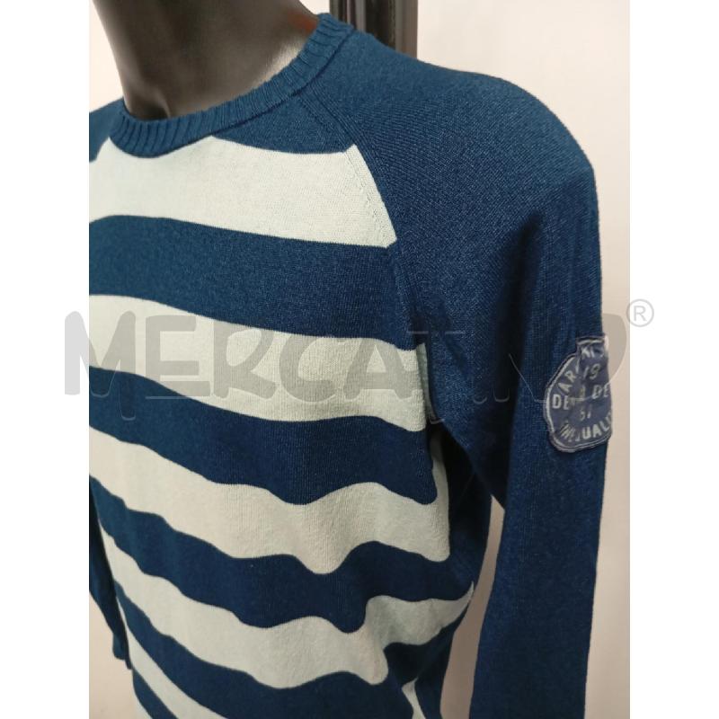 MAGLIA UOMO ARMANI JEANS BLU BIANCO RIGHE  | Mercatino dell'Usato Verona fiera 2