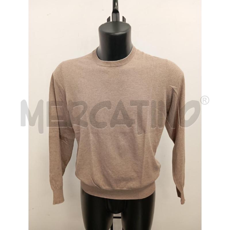 MAGLIA UOMO CUCINELLI COTONE GIROCOLLO MARRONE | Mercatino dell'Usato Verona fiera 1