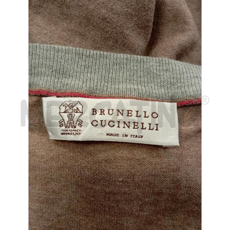 MAGLIA UOMO CUCINELLI COTONE GIROCOLLO MARRONE | Mercatino dell'Usato Verona fiera 4