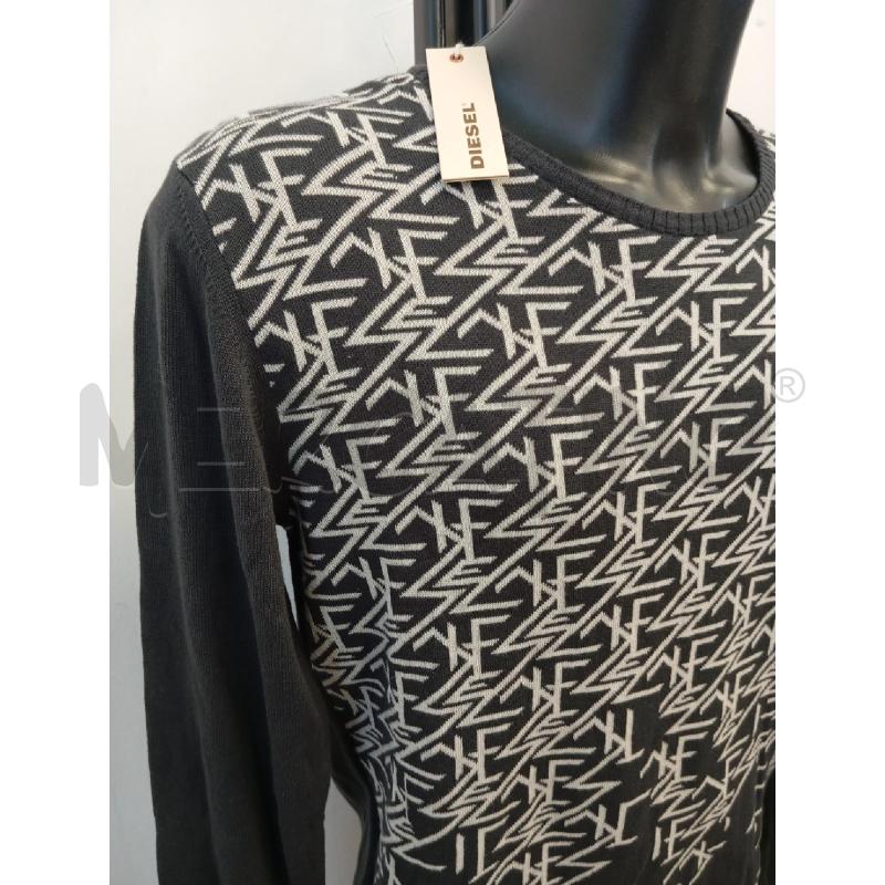 MAGLIA UOMO DIESEL GRIGIO BIANCA  | Mercatino dell'Usato Verona fiera 2