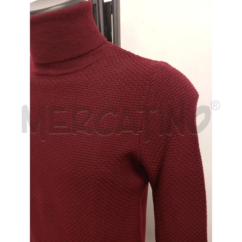 MAGLIA UOMO ZANONE BORDEAUX COLLO ALTO LANA | Mercatino dell'Usato Verona fiera 2