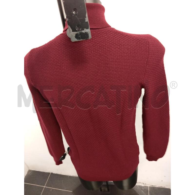 MAGLIA UOMO ZANONE BORDEAUX COLLO ALTO LANA | Mercatino dell'Usato Verona fiera 3