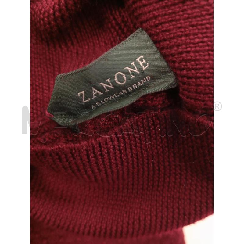 MAGLIA UOMO ZANONE BORDEAUX COLLO ALTO LANA | Mercatino dell'Usato Verona fiera 4