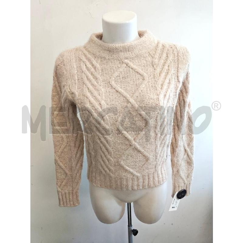 MAGLIONE D CHERVO BEIGE TRECCE  | Mercatino dell'Usato Verona fiera 1