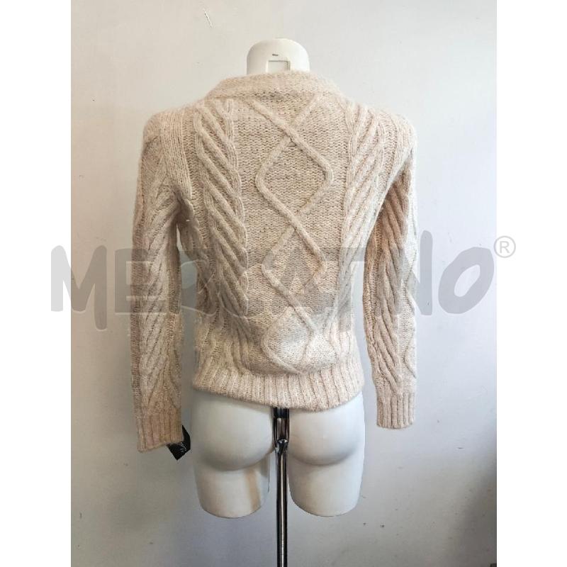 MAGLIONE D CHERVO BEIGE TRECCE  | Mercatino dell'Usato Verona fiera 3