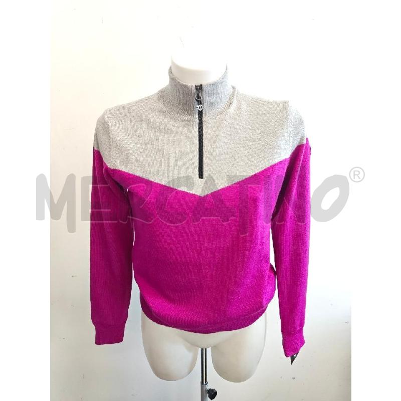 MAGLIONE D CHERVO CERN A META GRIGIO CICLAMINO  | Mercatino dell'Usato Verona fiera 1