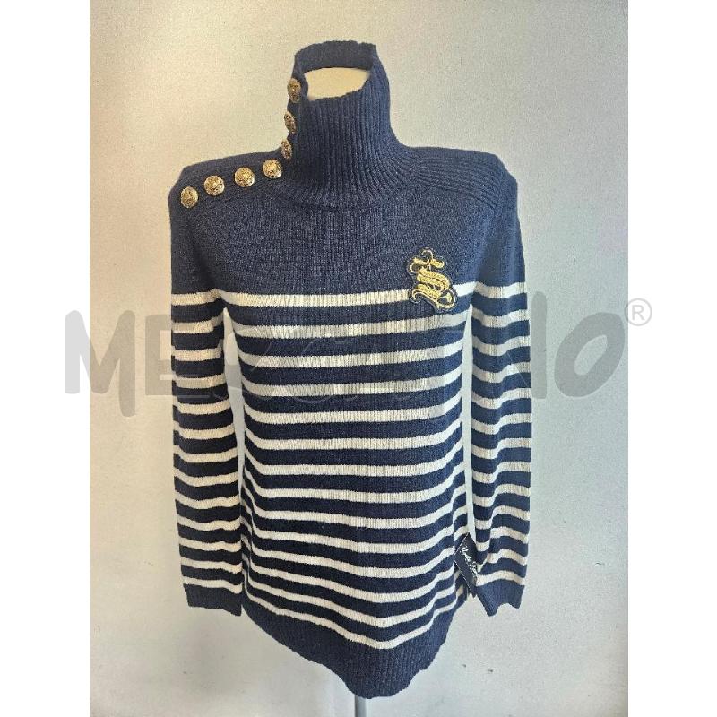 MAGLIONE D SEAFARER RIGHE BIANCO BLU BOTTONI DOR  | Mercatino dell'Usato Verona fiera 1