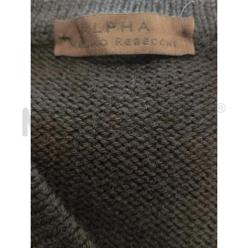 MAGLIONE U ALPHA STUDIO NERO BLU  | Mercatino dell'Usato Verona fiera 4