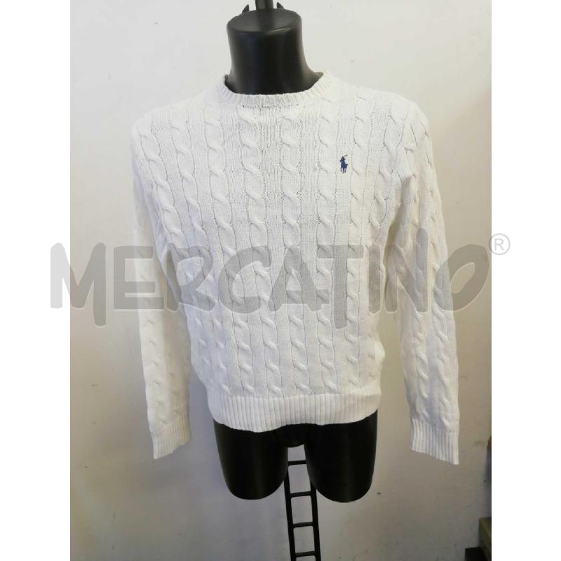 MAGLIONE U RALPH LAUREN BIA LOGO BLU  | Mercatino dell'Usato Verona fiera 1