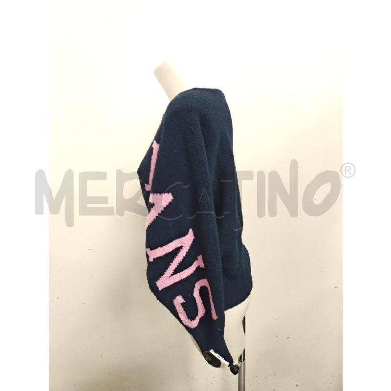 MAGLIONE U TOMMY HILFIGER BLU SCRITTA ROSA  | Mercatino dell'Usato Verona fiera 2