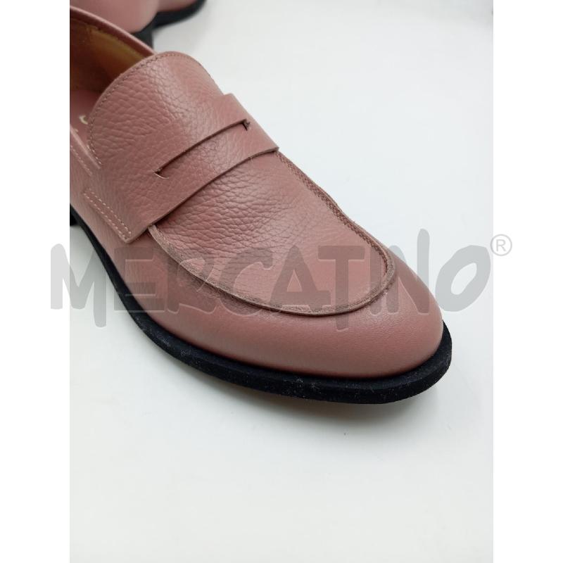 MOCASSINI DONNA SEBOY S ROSA IN PELLE MARTELLATA  | Mercatino dell'Usato Verona fiera 5