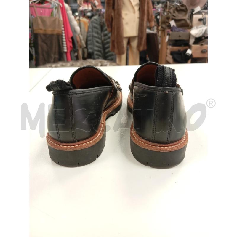 MOCASSINI DONNA VOILE BLANCHE PELLE NERO FRANGE BORCHIE  | Mercatino dell'Usato Verona fiera 3