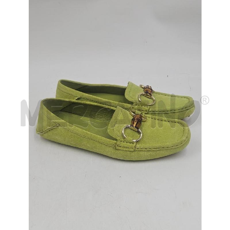 MOCASSINI D GUCCI VERDE INSERTO BAMBOO | Mercatino dell'Usato Verona fiera 2