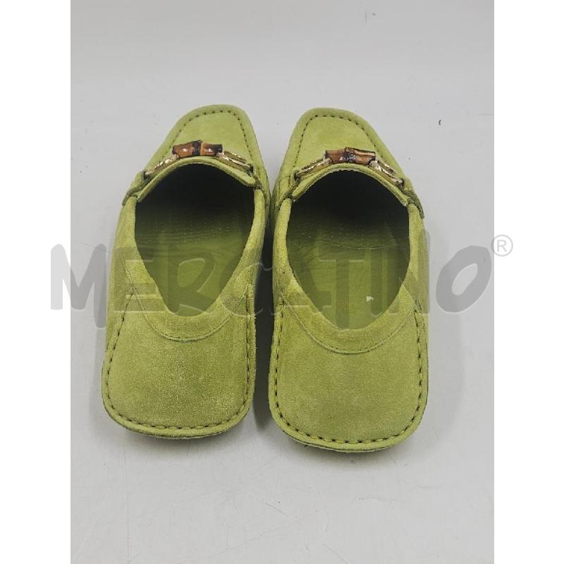 MOCASSINI D GUCCI VERDE INSERTO BAMBOO | Mercatino dell'Usato Verona fiera 3