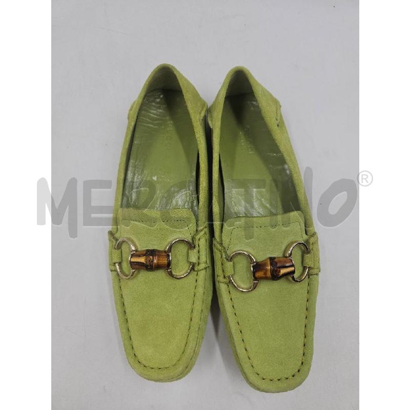 MOCASSINI D GUCCI VERDE INSERTO BAMBOO | Mercatino dell'Usato Verona fiera 4