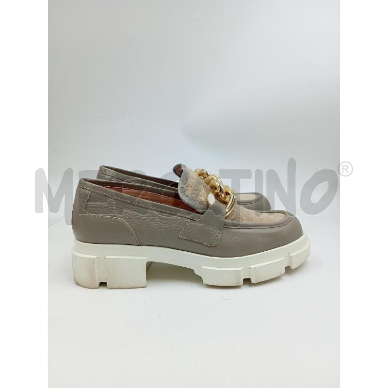 MOCASSINI D POLLINI BEIGE PELLE CATENA DOR  | Mercatino dell'Usato Verona fiera 1