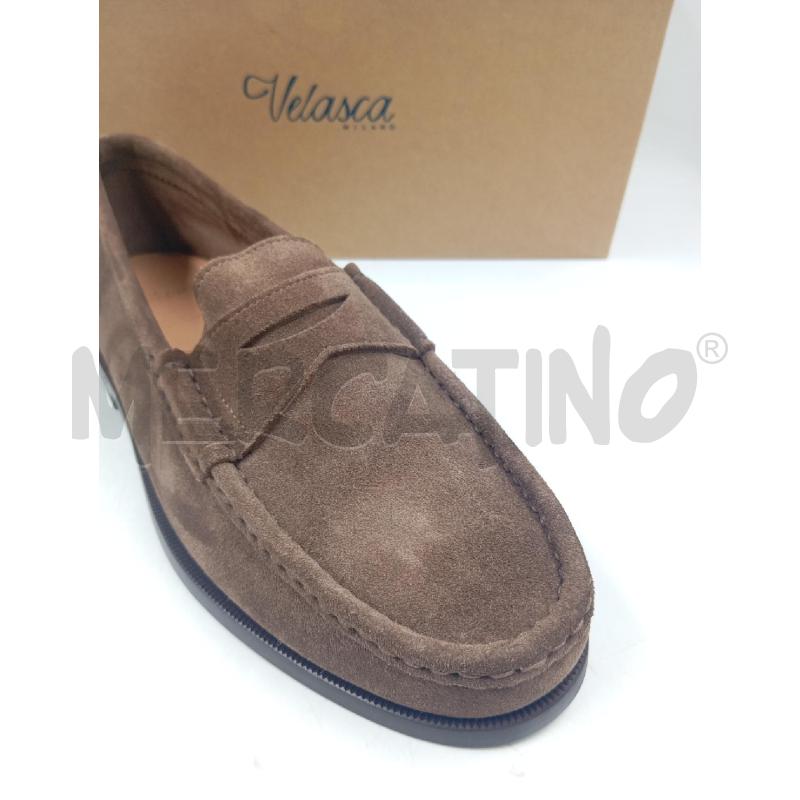 MOCASSINI PELLE U VELASCA SCAMOSCIATI MARRONI  | Mercatino dell'Usato Verona fiera 5