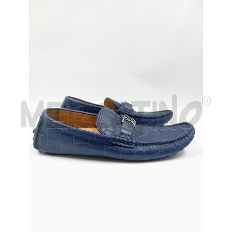 MOCASSINI U LOUIS VUITTON BLU STAMPA COCCO | Mercatino dell'Usato Verona fiera 1