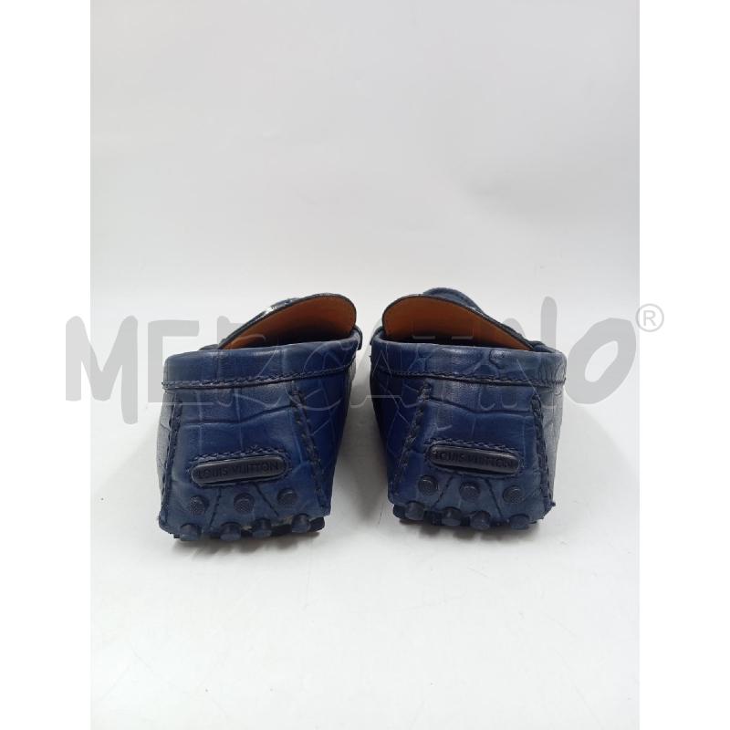 MOCASSINI U LOUIS VUITTON BLU STAMPA COCCO | Mercatino dell'Usato Verona fiera 4