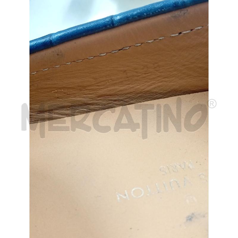 MOCASSINI U LOUIS VUITTON BLU STAMPA COCCO | Mercatino dell'Usato Verona fiera 5
