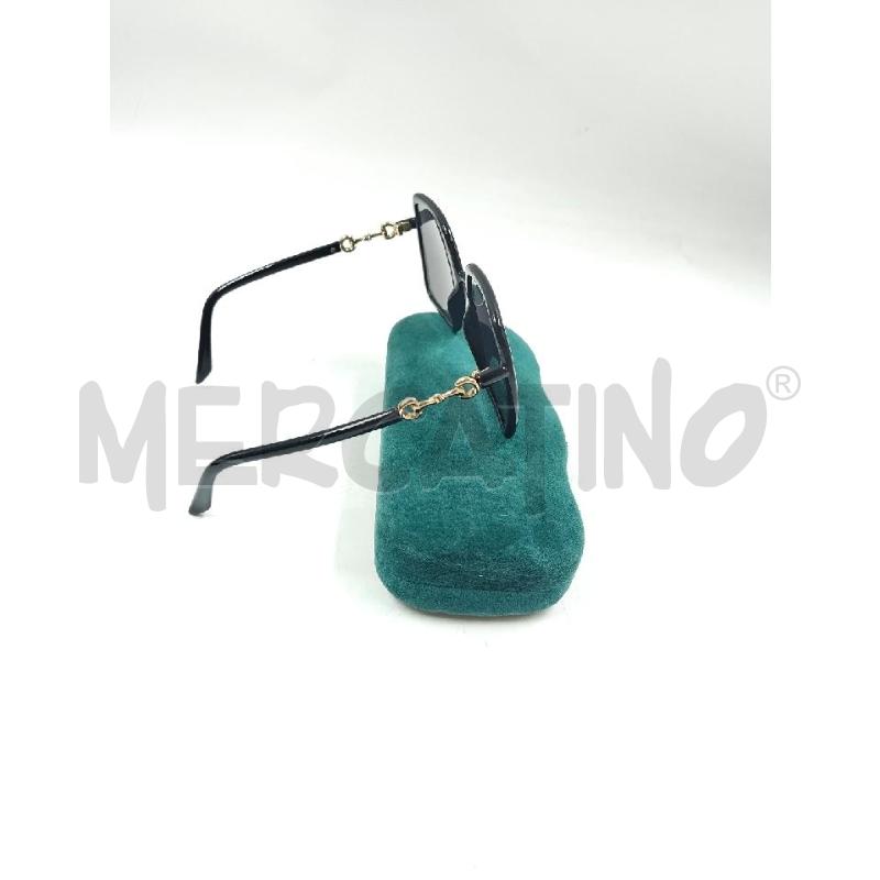 OCCHIALI D GUCCI QUADRATI NERI MORSETTI  LATERALI  | Mercatino dell'Usato Verona fiera 2