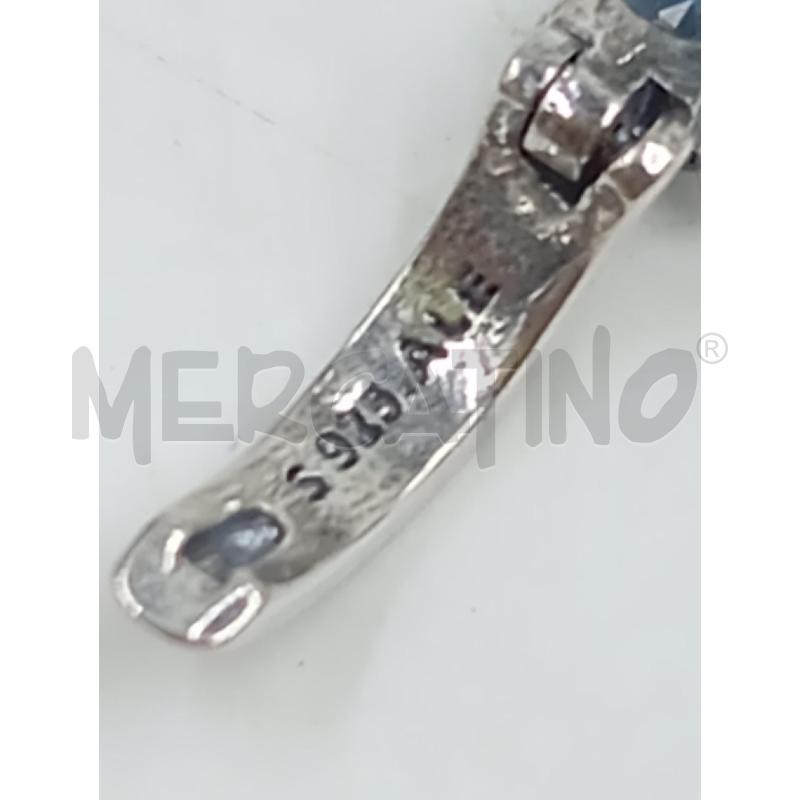 ORECCHINI PANDORA CERCHIO AZZURRO MET CROMO  | Mercatino dell'Usato Verona fiera 3