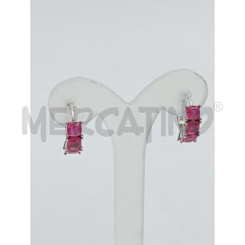ORECCHINI PANDORA CERCHI ROSA SCURO MET CROMO | Mercatino dell'Usato Verona fiera 1