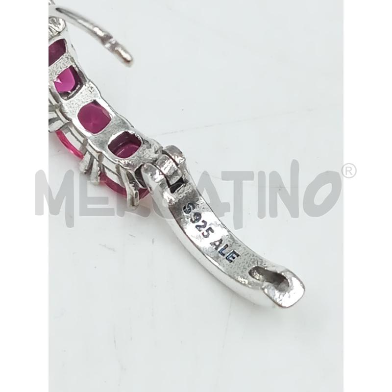 ORECCHINI PANDORA CERCHI ROSA SCURO MET CROMO | Mercatino dell'Usato Verona fiera 3