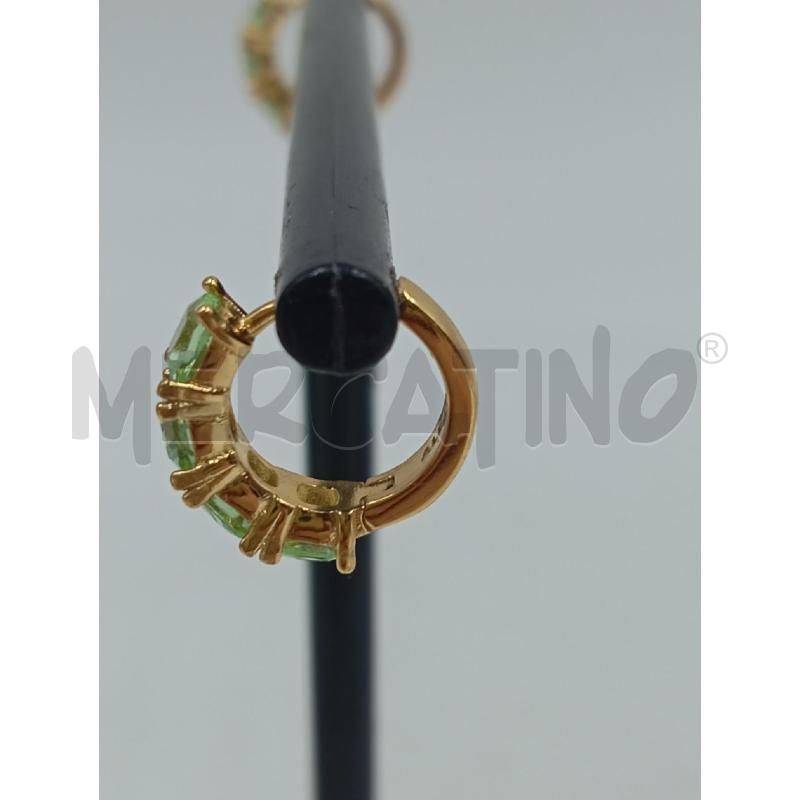 ORECCHINI PANDORA CERCHI STRASS VERDE  | Mercatino dell'Usato Verona fiera 3