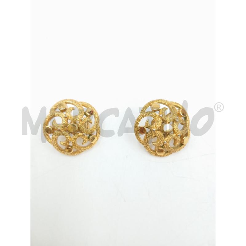 ORECCHINI VINTAGE TRIFARI GOLD TONE CROWN  | Mercatino dell'Usato Verona fiera 1