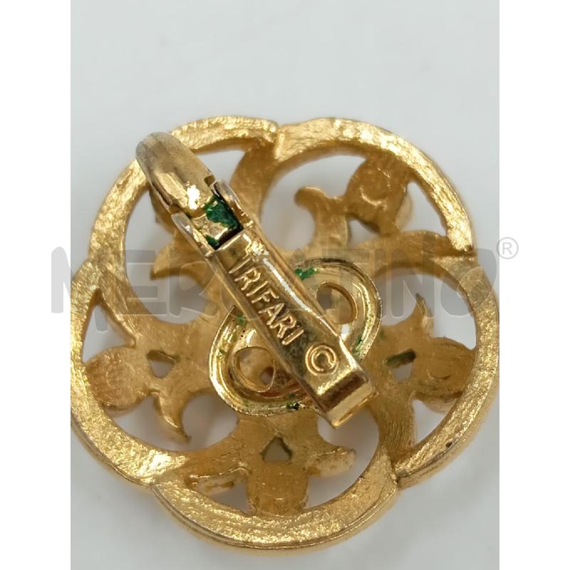 ORECCHINI VINTAGE TRIFARI GOLD TONE CROWN  | Mercatino dell'Usato Verona fiera 3