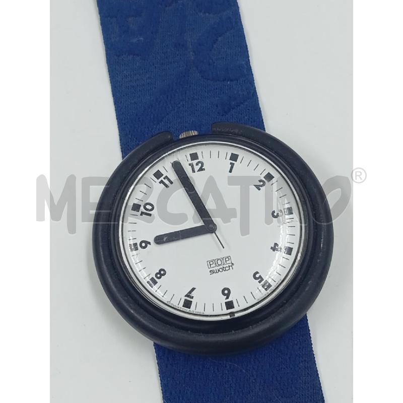 OROLOGIO DA COLLEZIONE POP SWATCH CINTURINO BLU SENZA SCATOLA  | Mercatino dell'Usato Verona fiera 2