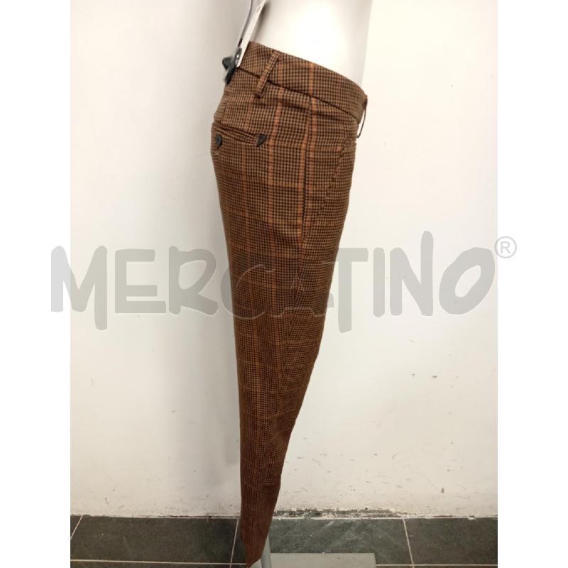 PANTALONE DONNA DONDUP PIEDE DE POUL MARRONE BRONZO NERO  | Mercatino dell'Usato Verona fiera 2