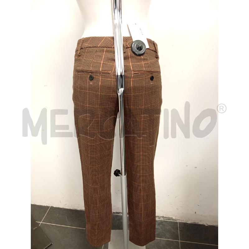 PANTALONE DONNA DONDUP PIEDE DE POUL MARRONE BRONZO NERO  | Mercatino dell'Usato Verona fiera 3