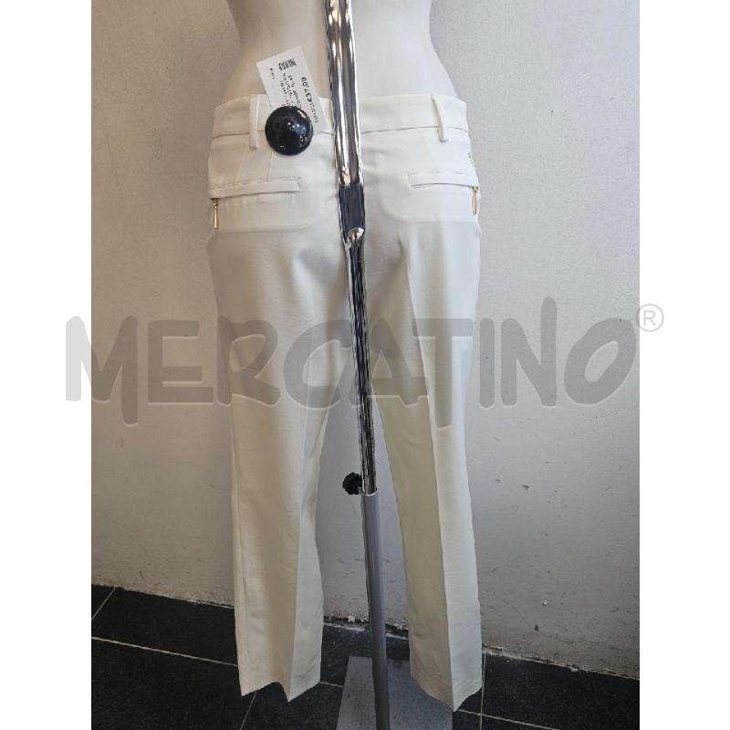 PANTALONE D ANGELO MARANI BIANCO INSERTI STRASS | Mercatino dell'Usato Verona fiera 3