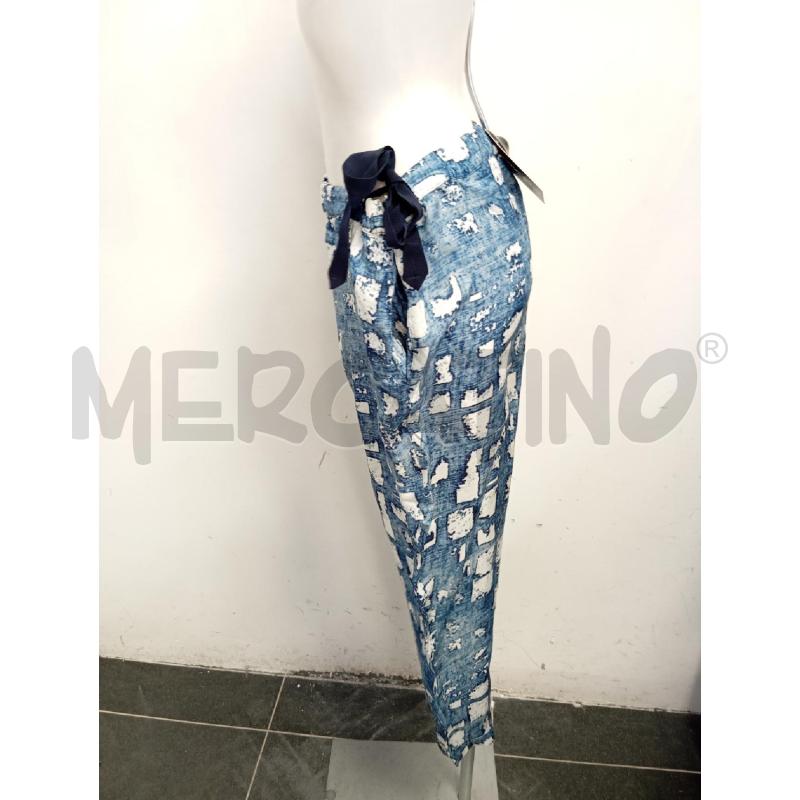 PANTALONE D CAPPELLINI AZZURRO BIANCO  | Mercatino dell'Usato Verona fiera 2