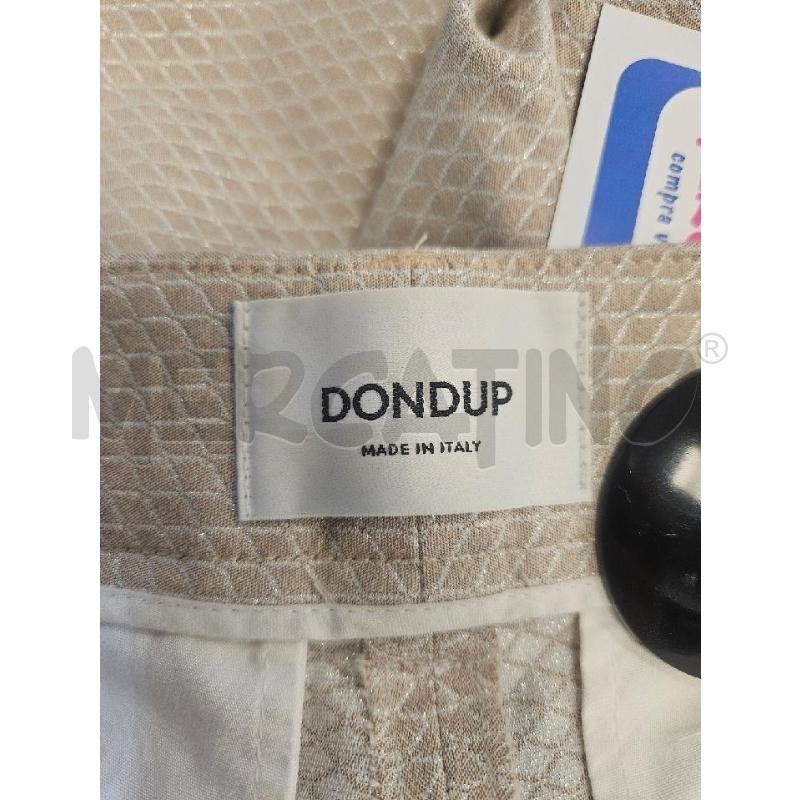 PANTALONE D DONDUP BEIGE A ROMBI  | Mercatino dell'Usato Verona fiera 4