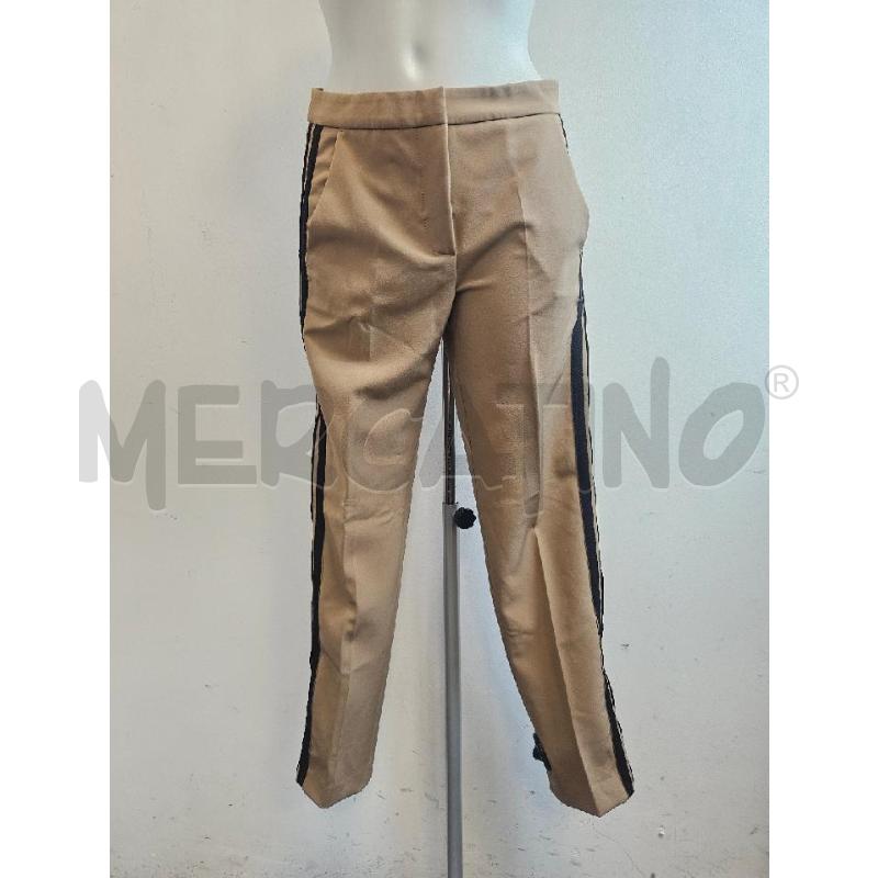 PANTALONE D ERMANNO SCERVINO BEIGE BANDE LAT NERE | Mercatino dell'Usato Verona fiera 1