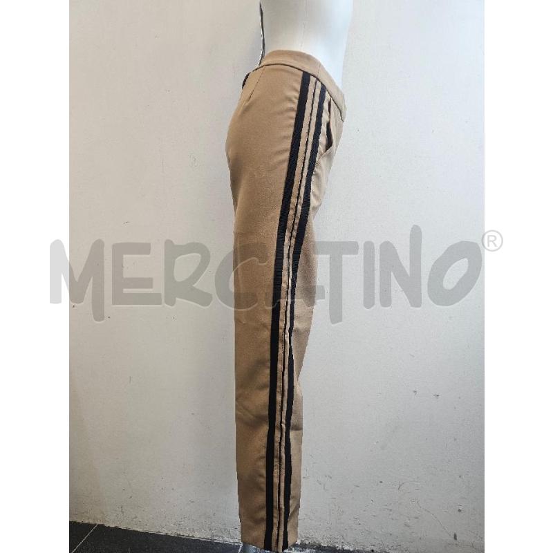 PANTALONE D ERMANNO SCERVINO BEIGE BANDE LAT NERE | Mercatino dell'Usato Verona fiera 2