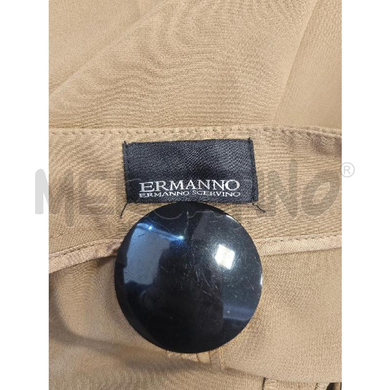 PANTALONE D ERMANNO SCERVINO BEIGE BANDE LAT NERE | Mercatino dell'Usato Verona fiera 4