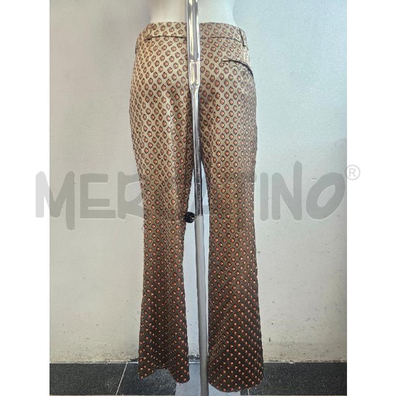 PANTALONE D ETRO NOCCIOLA FIORI ROSSI NERI  | Mercatino dell'Usato Verona fiera 3