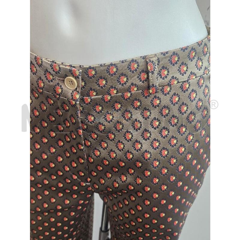 PANTALONE D ETRO NOCCIOLA FIORI ROSSI NERI  | Mercatino dell'Usato Verona fiera 4