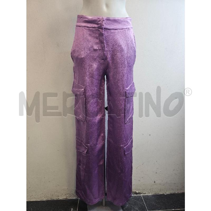 PANTALONE D GENNY VISCOSA CARGO LILLA  | Mercatino dell'Usato Verona fiera 1