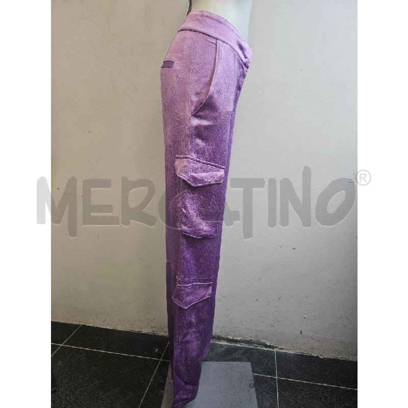 PANTALONE D GENNY VISCOSA CARGO LILLA  | Mercatino dell'Usato Verona fiera 2