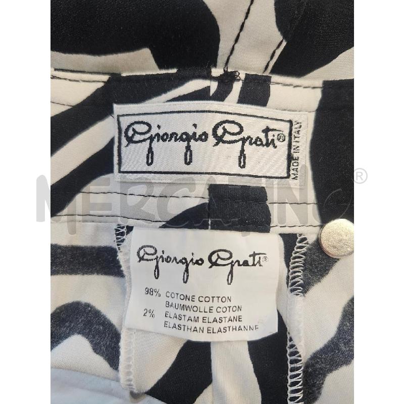 PANTALONE D GIORGIO GRATI ANIMALIER NERO BIA  | Mercatino dell'Usato Verona fiera 4