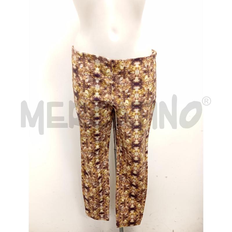 PANTALONE D MALIPARMI IN LINO GIA MARRONE FANT ASTRATTA | Mercatino dell'Usato Verona fiera 1