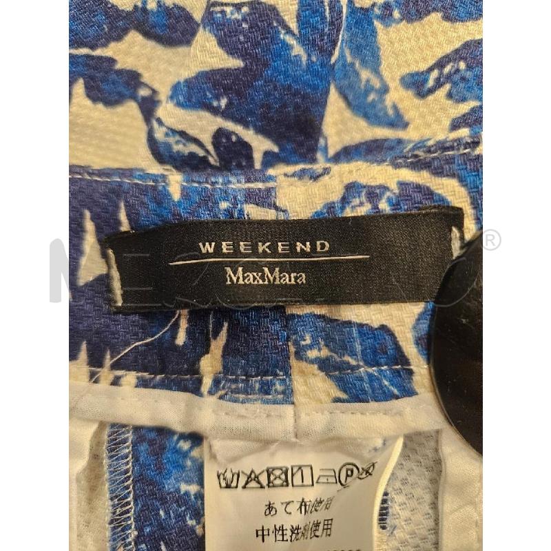 PANTALONE D MAX MARA WEEKEND AZZ BIA  | Mercatino dell'Usato Verona fiera 4